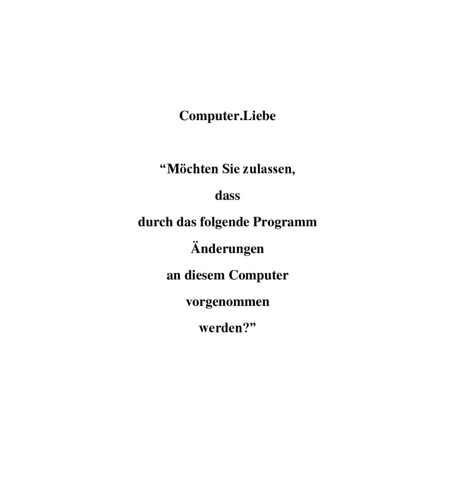 Computer.Liebe. Computer.Liebe.