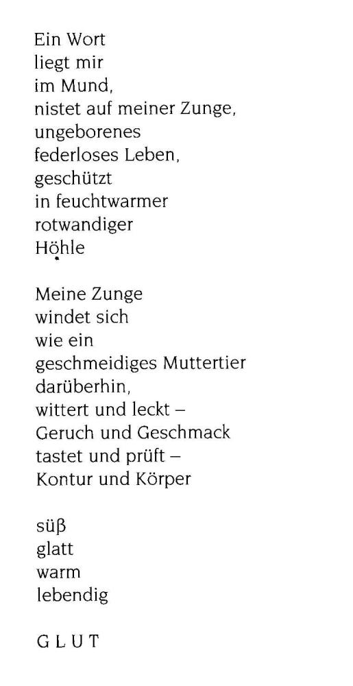 Ich lebe mein Leben, GLUT Text Ich lebe mein Leben, GLUT Text