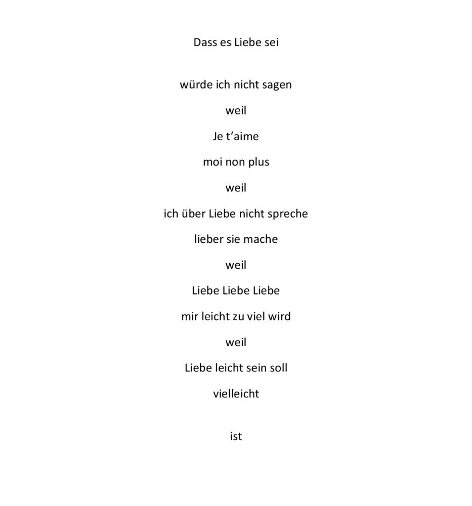 Liebe sei OK Liebe sei OK