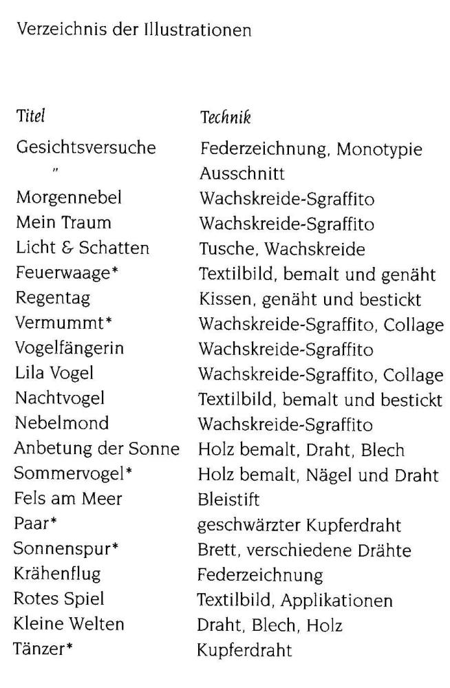 Ich lebe mein Leben, Index Illustrationen Ich lebe mein Leben, Index Illustrationen